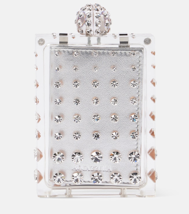Tequila Mini crystal-embellished clutch | Aquazzura