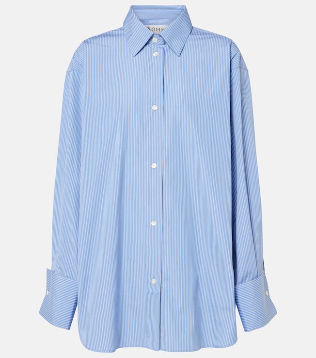 Oversized striped cotton top | Róhe