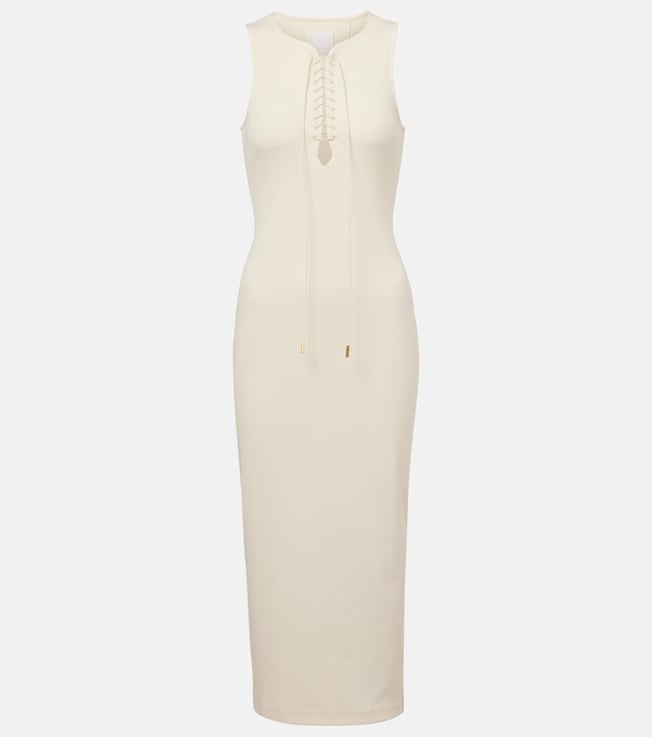 Ribbed-knit cotton midi dress | Givenchy