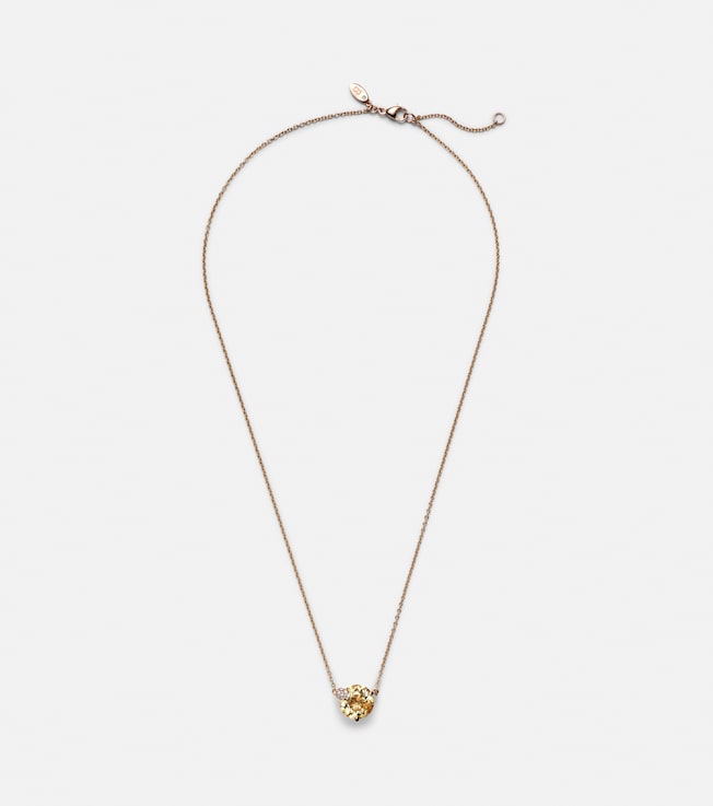 Peekaboo 18kt rose gold necklace with beryl and diamonds | Bucherer Fine Jewellery