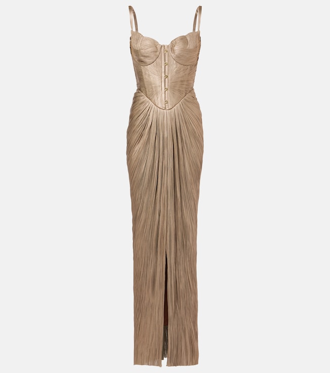 Noemie gathered bustier gown | Maria Lucia Hohan