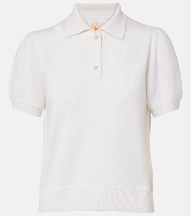 Knitted cashmere polo shirt | Jardin des Orangers