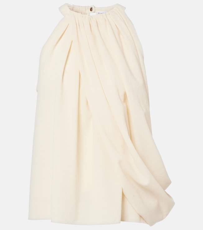 Draped wool-blend top | JW Anderson