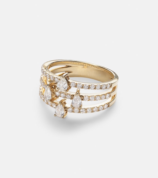 Héra 18kt gold ring with diamonds | Persée