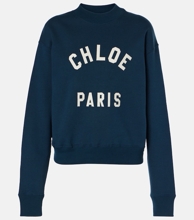 Logo cotton fleece sweatshirt | Chloé