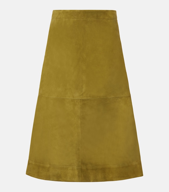 Suede midi skirt | Bottega Veneta