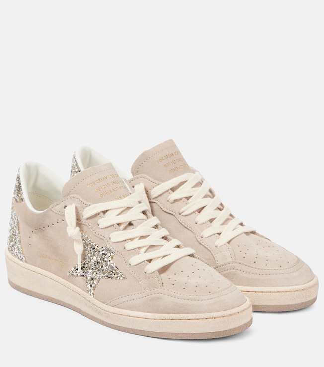 Ball Star glitter suede sneakers | Golden Goose