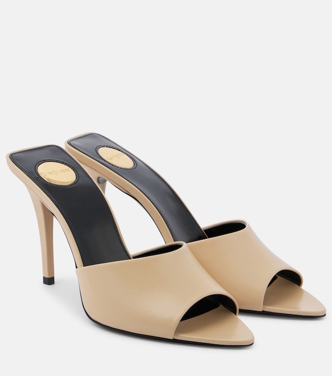 Romy 90 leather mules | Saint Laurent