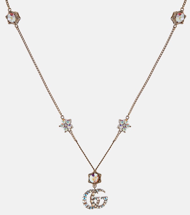 Double G embellished necklace | Gucci