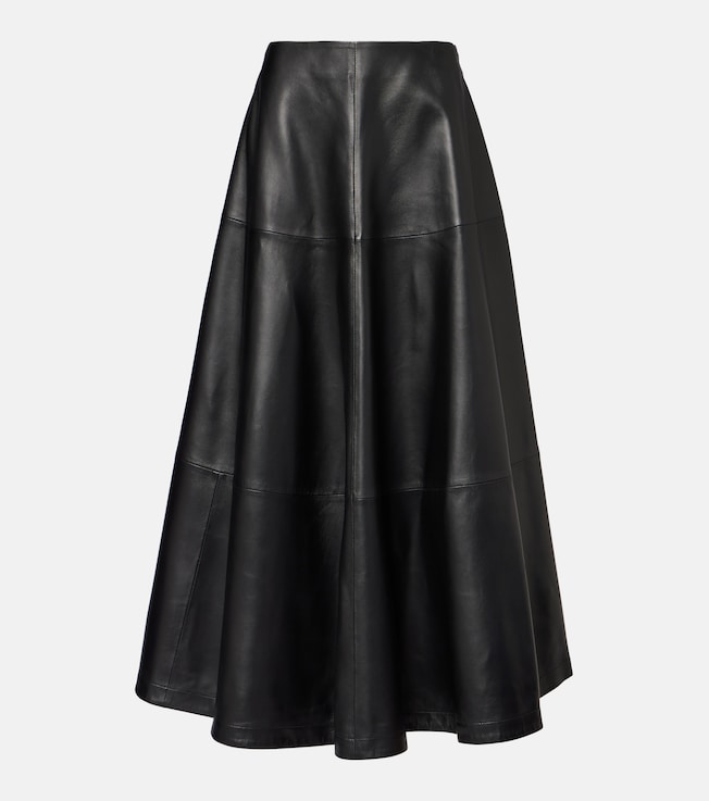 Varda leather midi skirt | Altuzarra