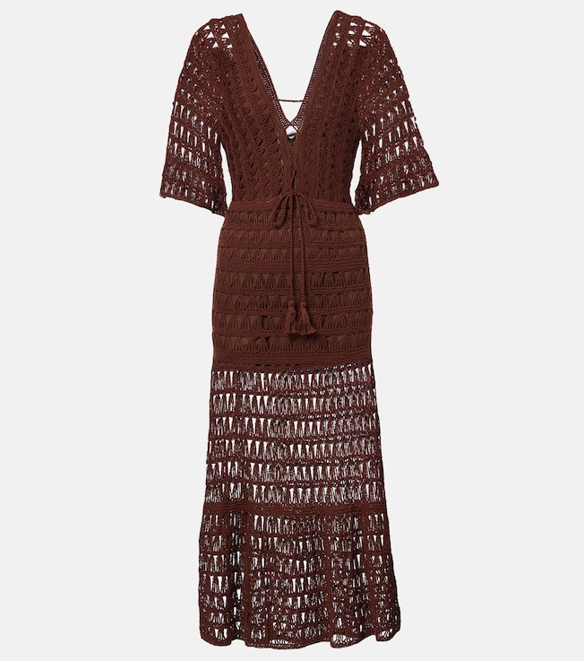 Marissa cotton crochet midi dress | Anna Kosturova