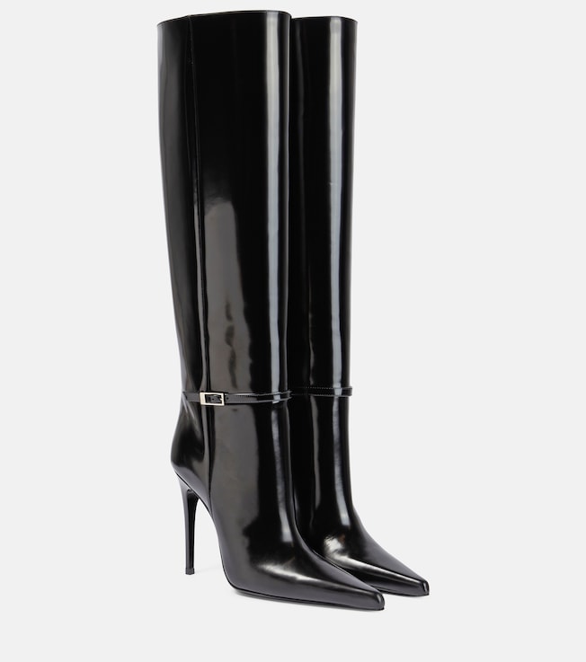 Vendome 110 leather knee-high boots | Saint Laurent