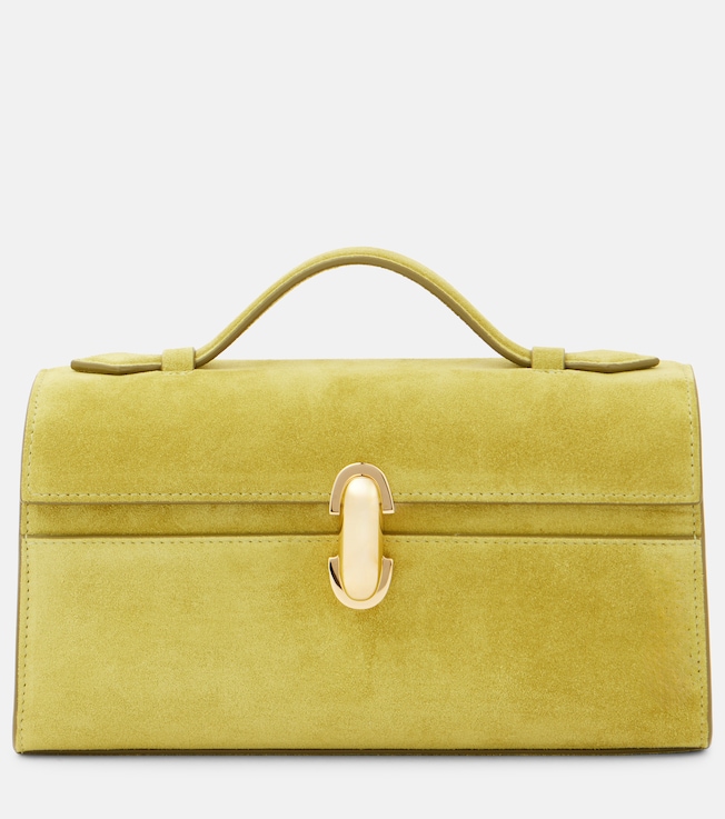 Symmetry Pochette suede tote bag | Savette
