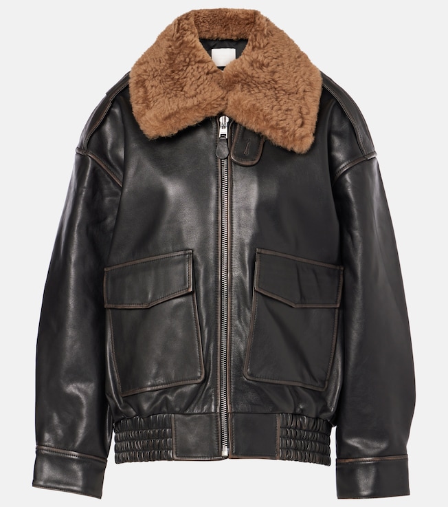 Santiago shearling-trimmed leather jacket | Citizens of Humanity