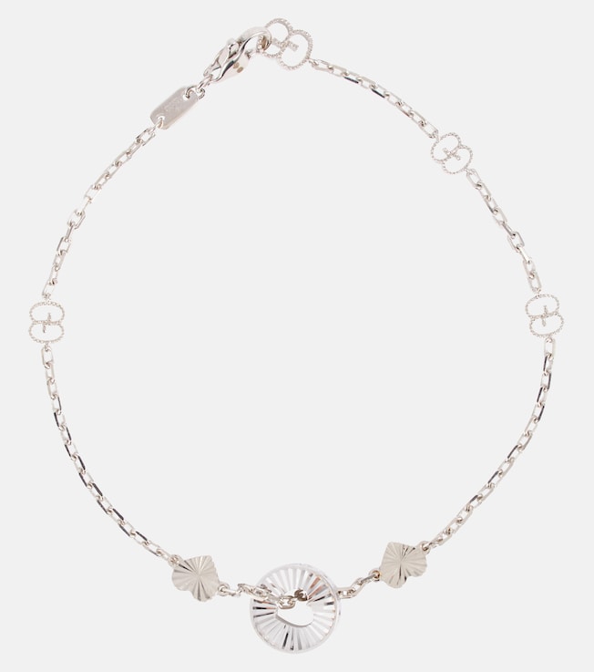 Icon 18kt white gold charm bracelet | Gucci