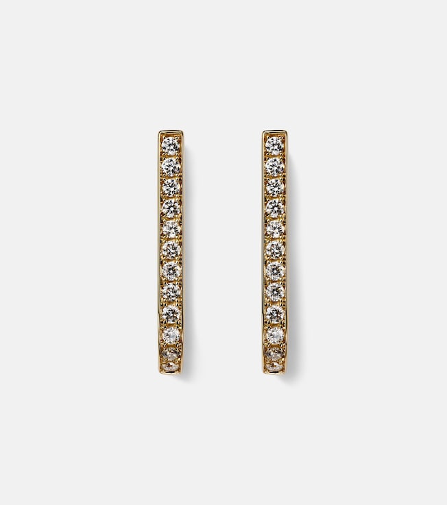 Link 18kt gold earrings with diamonds | Bucherer Fine Jewellery