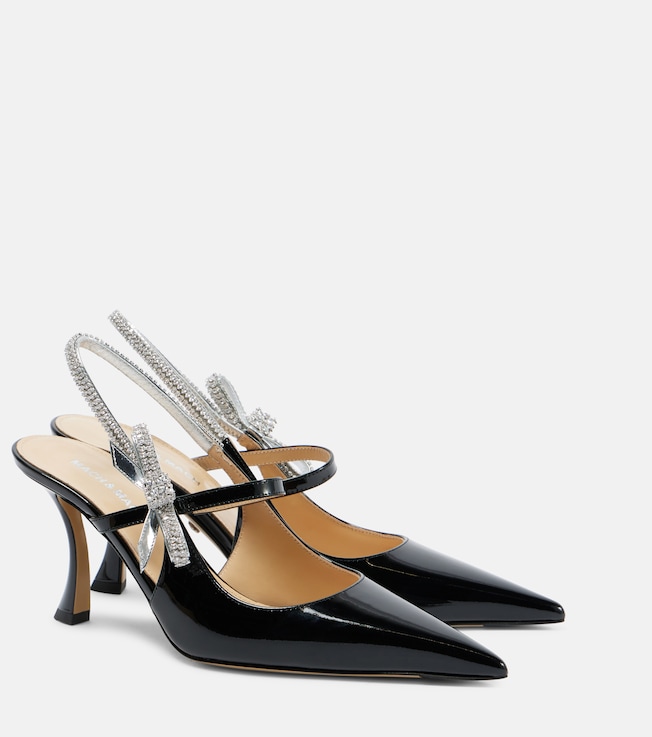 Crystal Cube embellished leather pumps | Mach & Mach