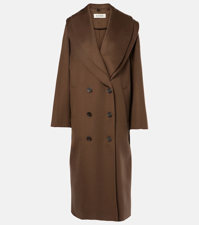 Scarf-detail wool coat | Róhe