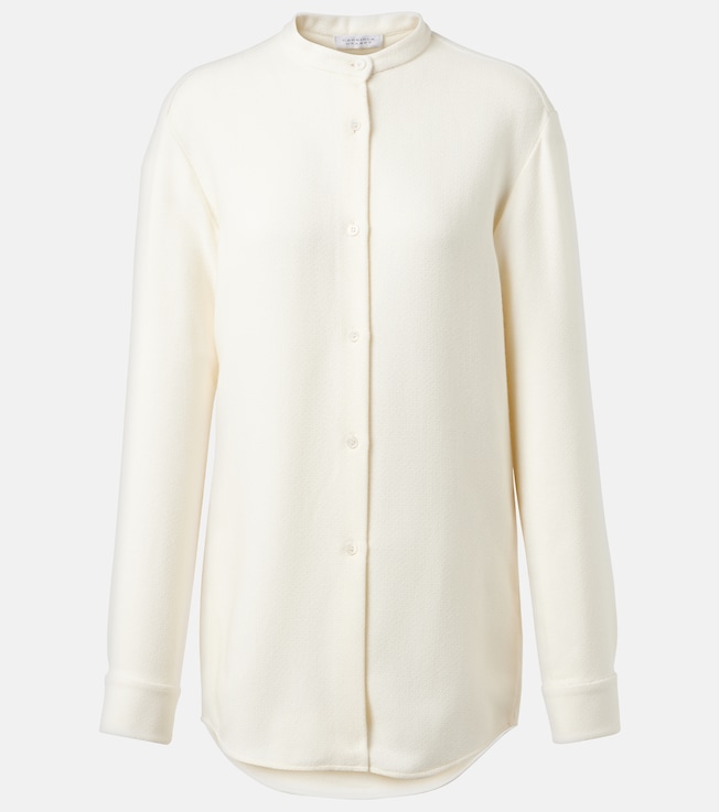 Terra wool and silk jacquard blouse | Gabriela Hearst