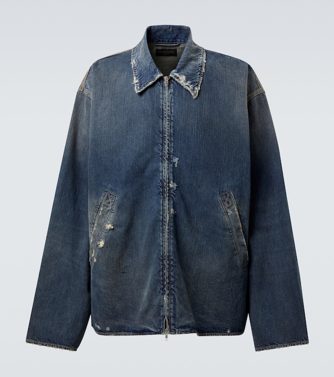 Distressed denim jacket | Balenciaga