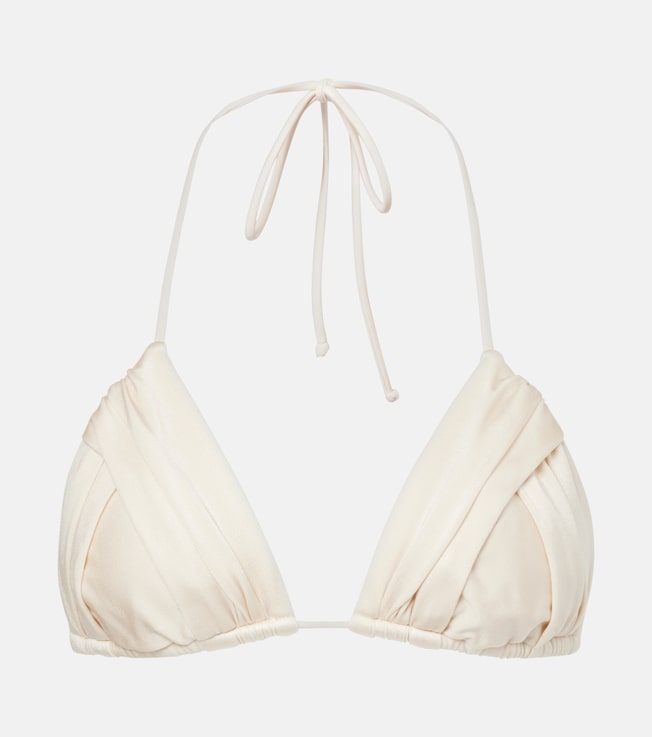 Jasmin ruched triangle bikini top | Bananhot