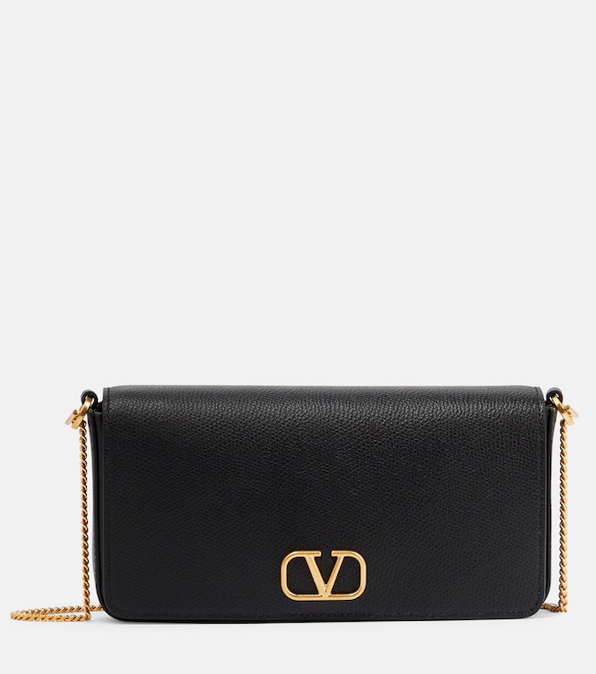 VLogo leather shoulder bag | Valentino Garavani