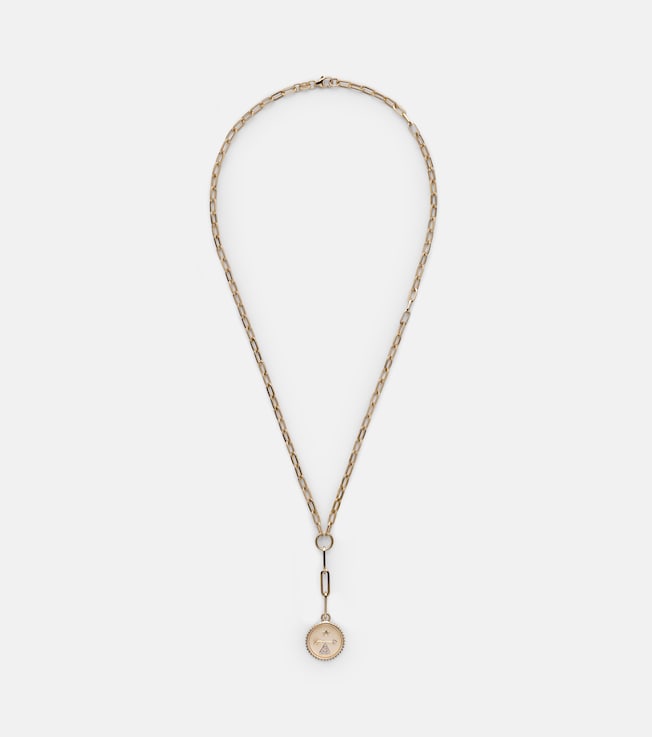 Refined Clip 18kt gold chain necklace with diamonds | FoundRae