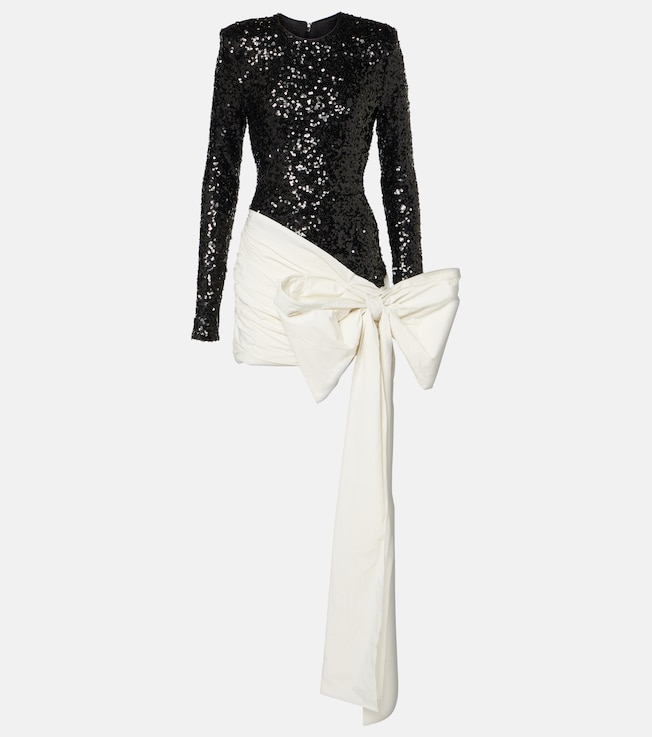 Bow-detail sequined minidress | Rotate