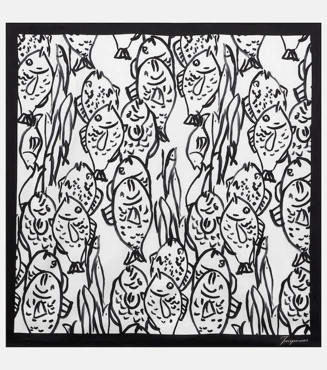 Poisson printed silk scarf | Jacquemus