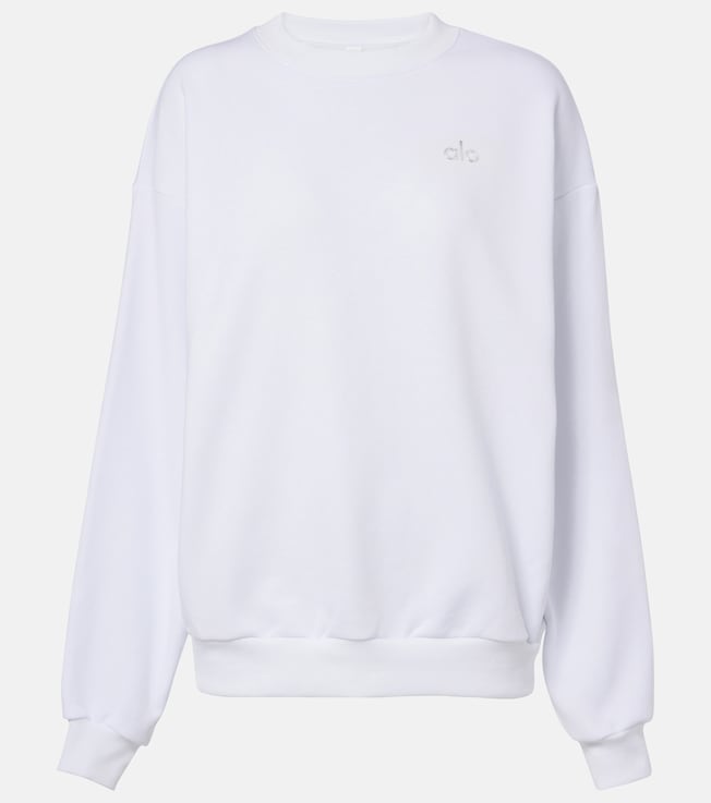 Accolade cotton-blend sweatshirt | Alo Yoga