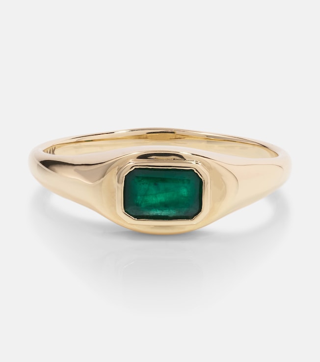 Green With Envy 14kt gold ring with emeralds | Stone and Strand