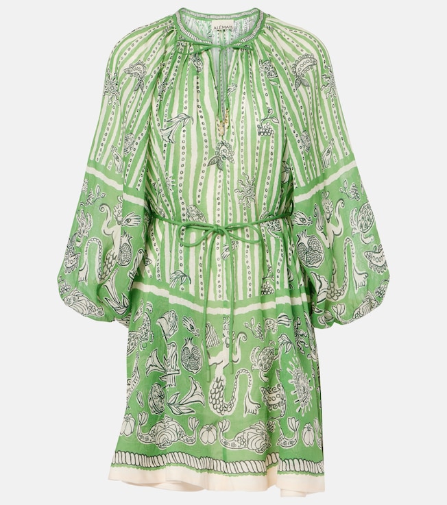 Lula printed linen minidress | Alémais
