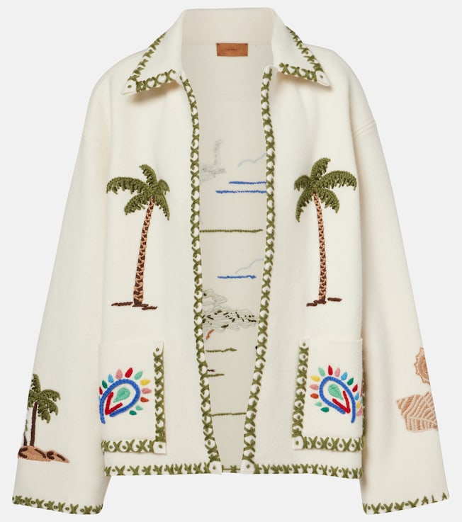 Remember Me embroidered virgin wool jacket | Alanui