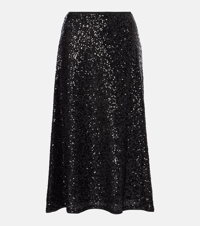 Araminta sequined high-rise midi skirt | Diane von Furstenberg