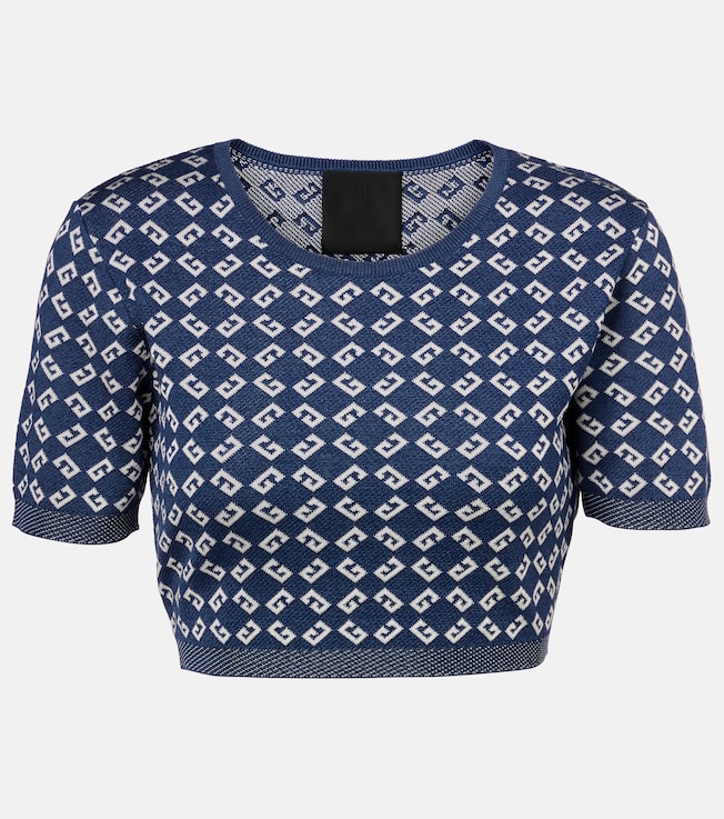 Monogram 72 jacquard crop top | Givenchy