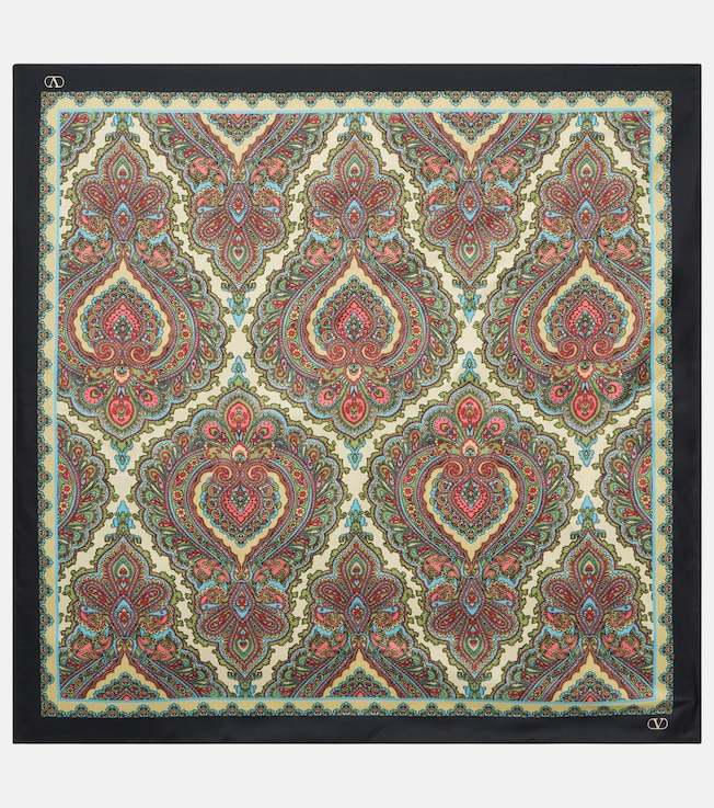 Paisley silk twill scarf  | Valentino