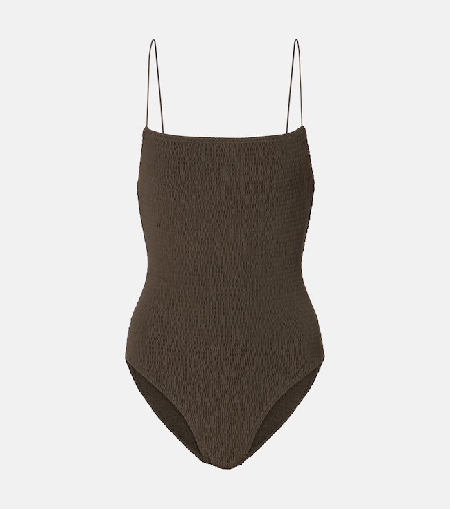 Shirred jersey swimsuit | Toteme