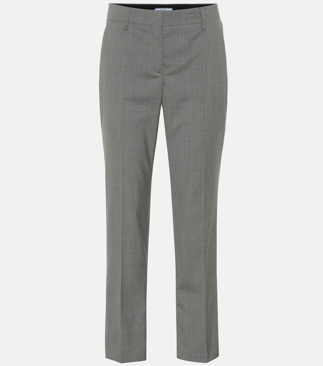 Cropped wool pants | Prada
