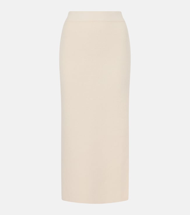 Wool and cashmere midi skirt | Jardin des Orangers