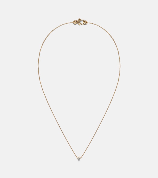 Diamante Simple 18kt gold and diamond necklace | Sophie Bille Brahe
