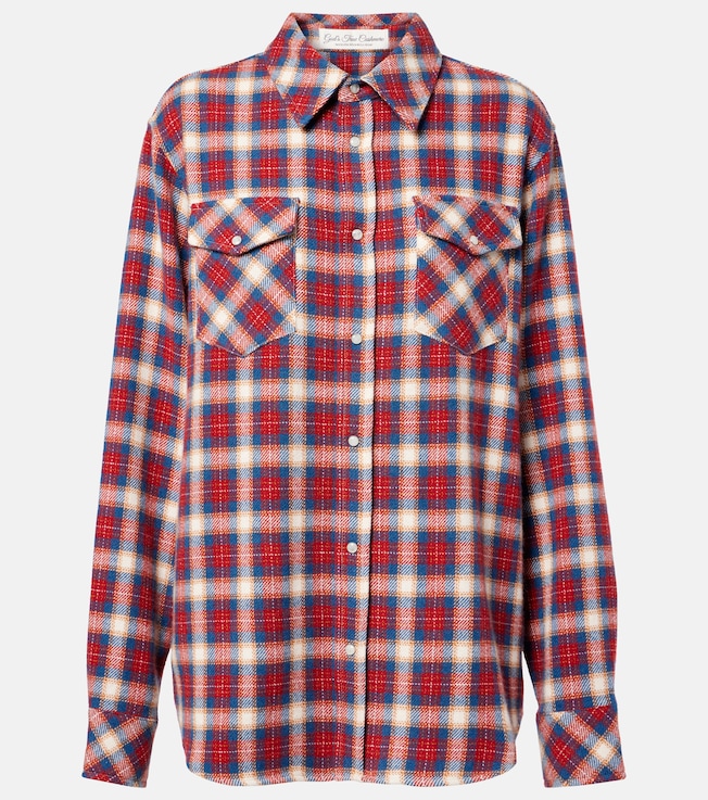 Ski Santa Fe tartan cashmere shirt | God's True Cashmere