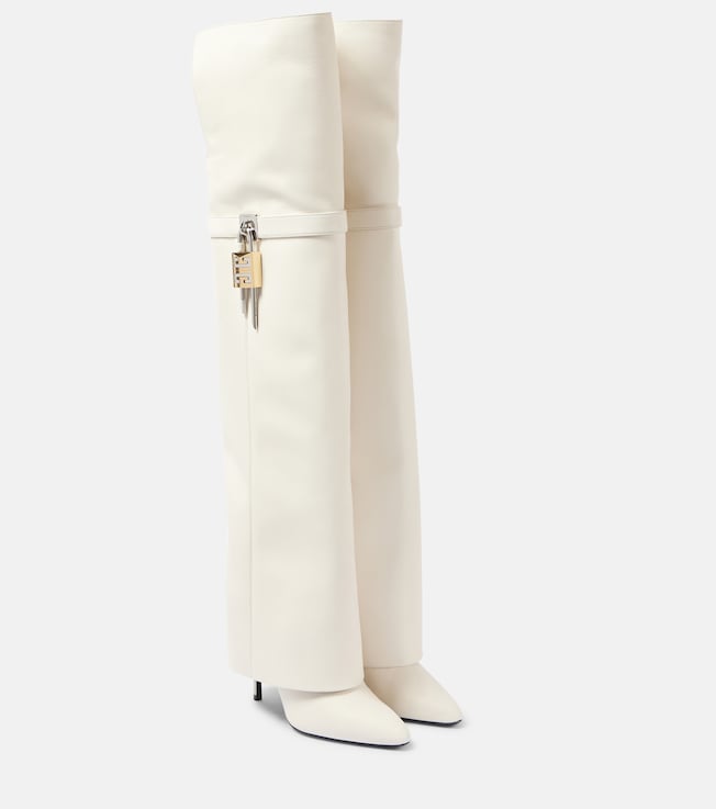 Shark Lock Stiletto over-the-knee boots | Givenchy