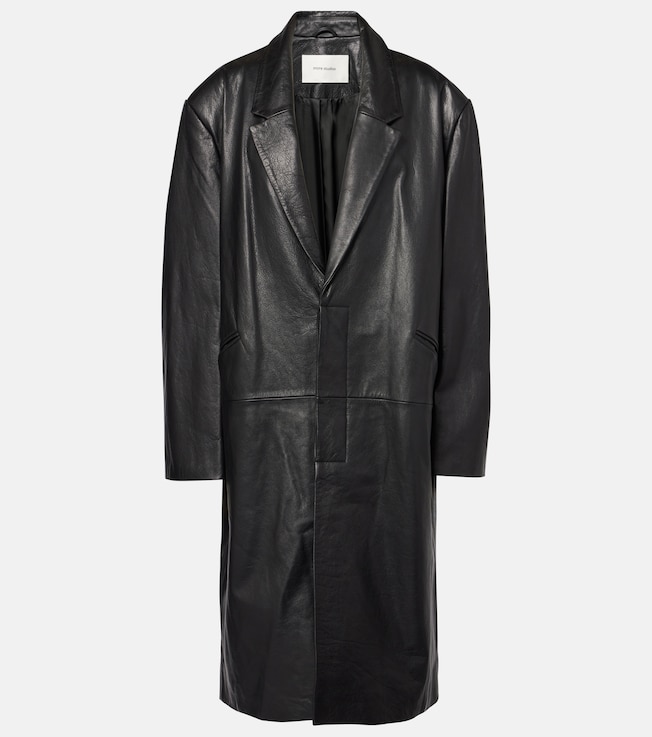 Oversized leather coat | Entire Studios