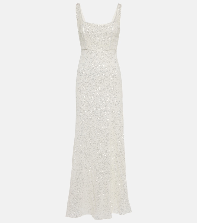 Bridal Megan sequined maxi dress | Rixo
