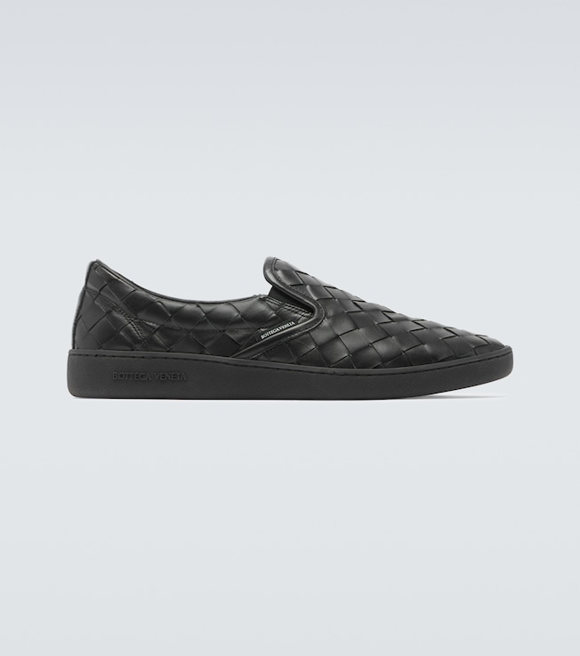 Sawyer leather slip-on sneakers | Bottega Veneta