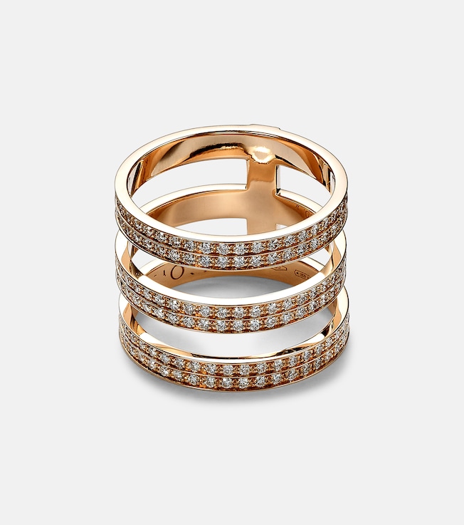 Berbere 18kt rose gold ring with diamonds | Repossi
