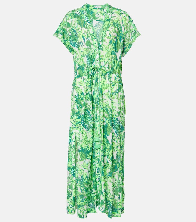 Mya printed halterneck maxi dress | Poupette St Barth