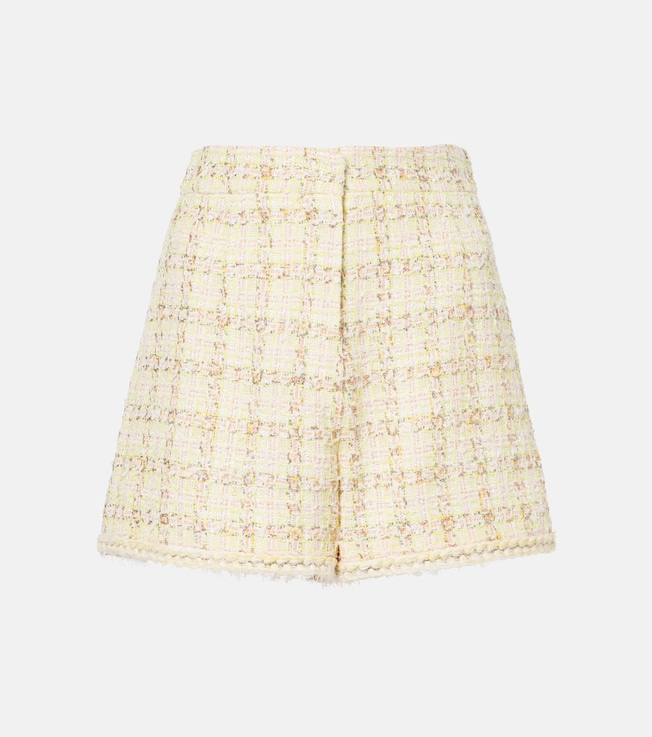 Checked cotton-blend shorts | Giambattista Valli