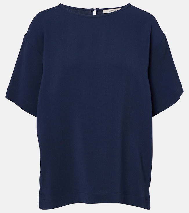 Talia crêpe t-shirt | Asceno