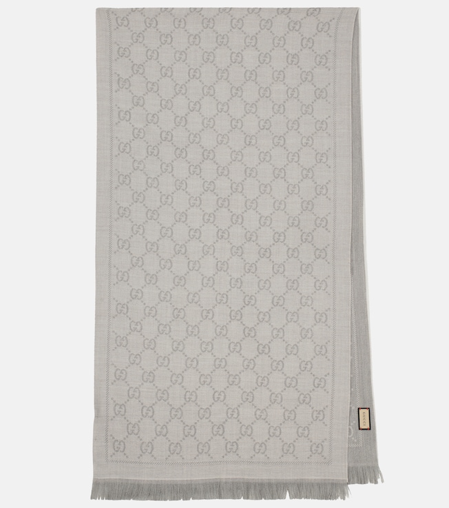 GG wool jacquard scarf | Gucci